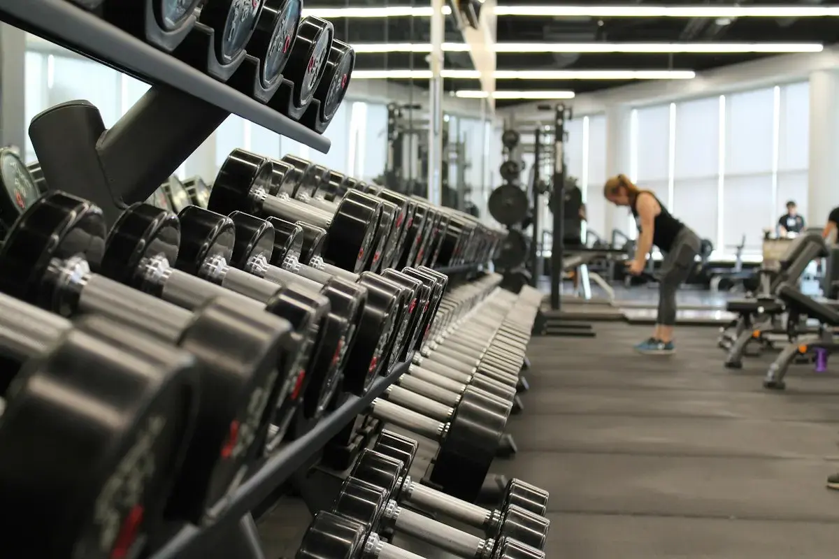 DEXAFIT Performance — dumbbell rack in a gym