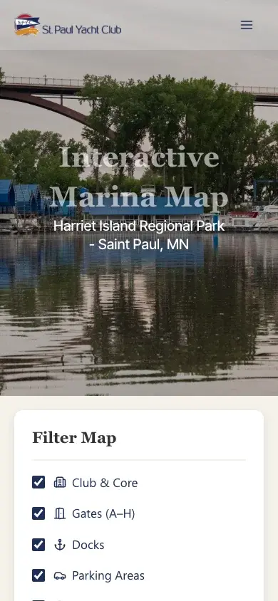 St. Paul Yacht Club on mobile